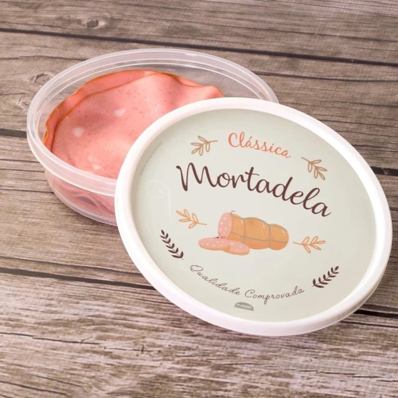 Pote Porta Mortadela Decorada Plasutil
