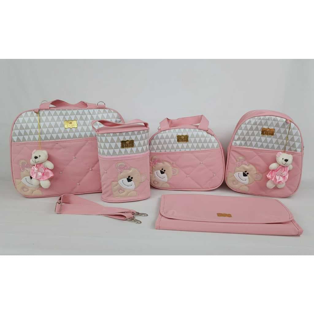 Kit Bolsa de Maternidade Menino/Menina Mala de Luxo Judá Baby