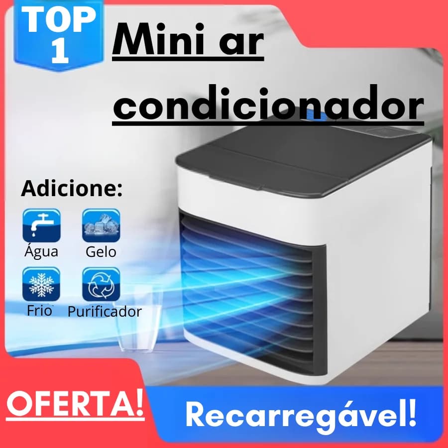Mini AR CONDICIONADO / UMIDIFICADOR Ar Condicionado Portátil Umidificador USB 12v - UMIIDIFICADOR