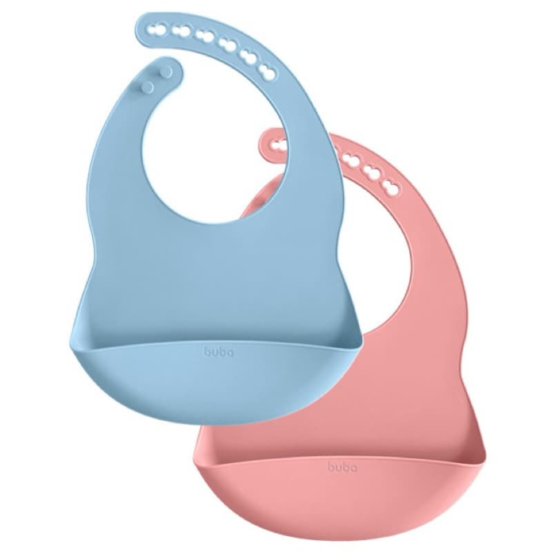 Babador de Silicone com Pega Migalhas - impermeável - Buba bebê