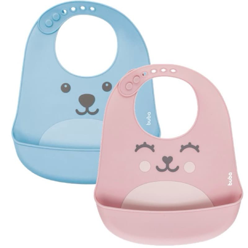 Babador de Silicone com Pega Migalhas Gumy - Impermeável bebê gumi - Buba