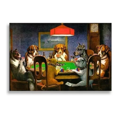 Quadro Para Sala De Jogos Poker Cartas Baralho