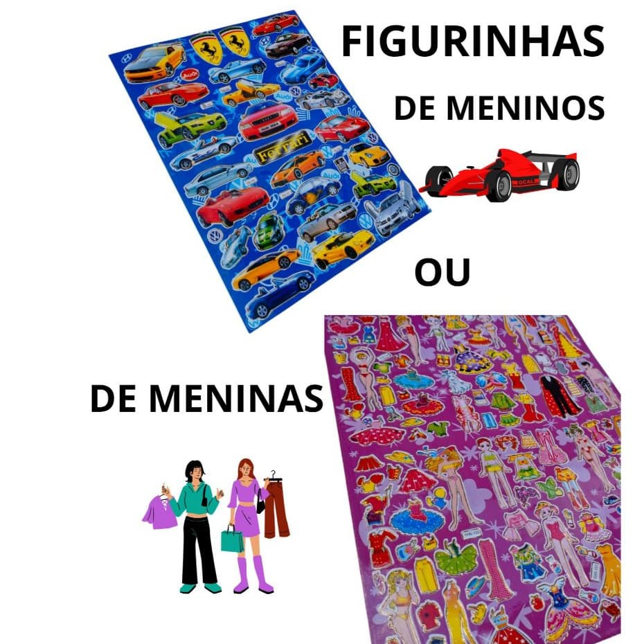 FIGURINHAS ADESIVOS DIVERTIDOS PARA CRIANÇAS