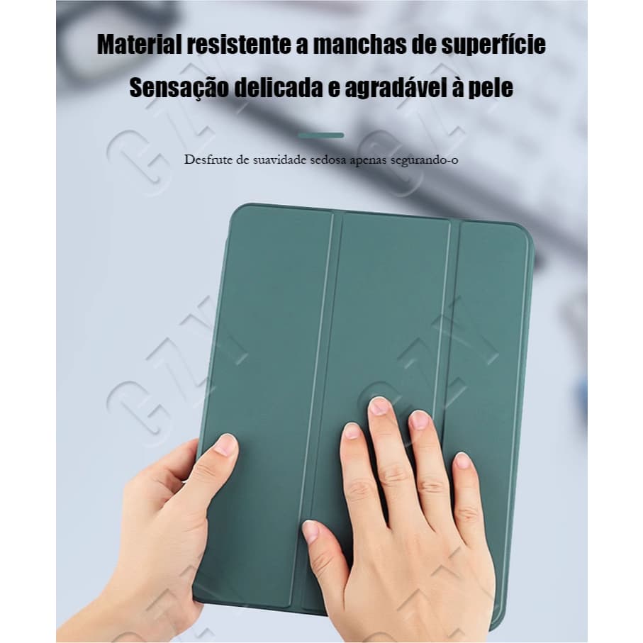 ATALHOBR Capa Silicone Magnetico c/Suporte de Caneta para Tablet Samsung Galaxy Tab A9 Plus 11 pol