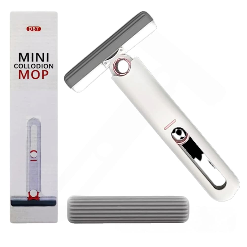 Mini Mop Rodo Mágico Esfregão Auto-Squeeze Retratil Absorvente Auto-Squeeze Multi Limpeza