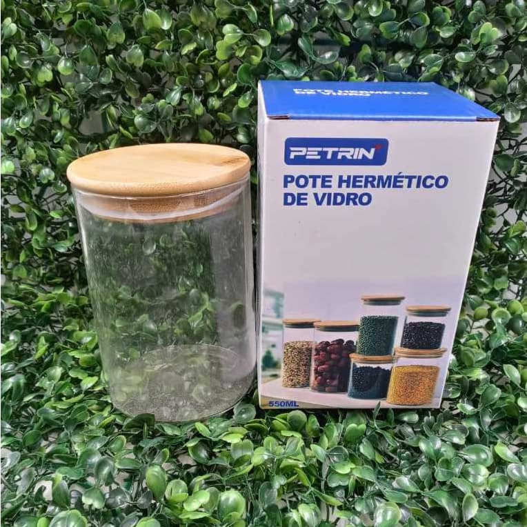 Potes Hermeticos para Mantimentos com Tampa Vedadora em diferentes Tamanhos