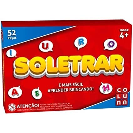 Jogo Soletrar 52 Peças Educativo Didatico Infatil