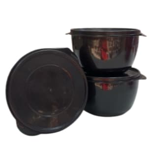 Kit 3 Potes Redondos de Plasticos Boll 1 Litro