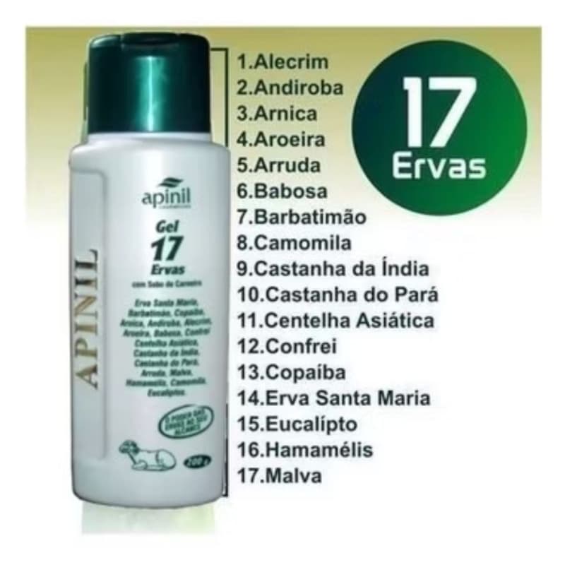 Kit 3 unidades Gel massageador 17 Ervas Com Sebo de Carneiro BellCorpus 200g