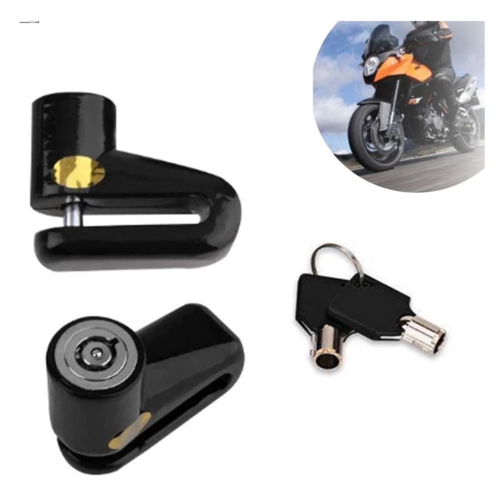 Trava De Disco Moto Bike Cadeado Anti Furto Freio Universal