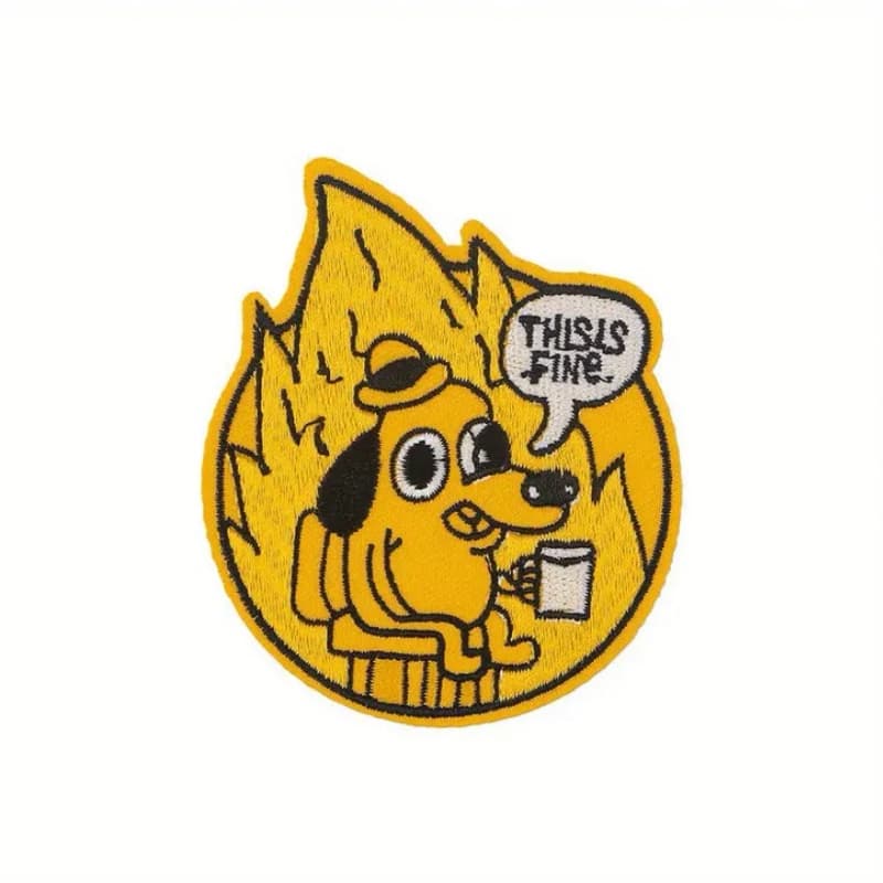 Patch Bordado Termocolante thi is fine