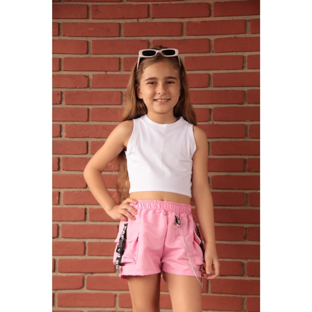 CONJUNTO INFANTIL/JUVENIL SHORTS E REGATA