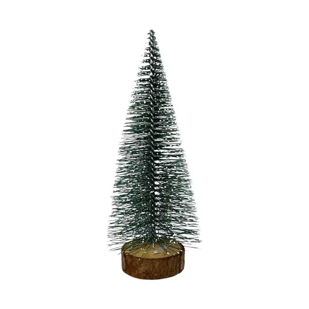 Mini Arvore Natal Nevada Pinheiro 15cm Enfeite Premium