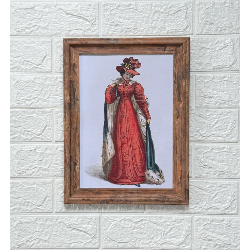 Quadro decorativo arte pintura, Promenade Dress - Rudolph Ackermann, decoração vintage moda