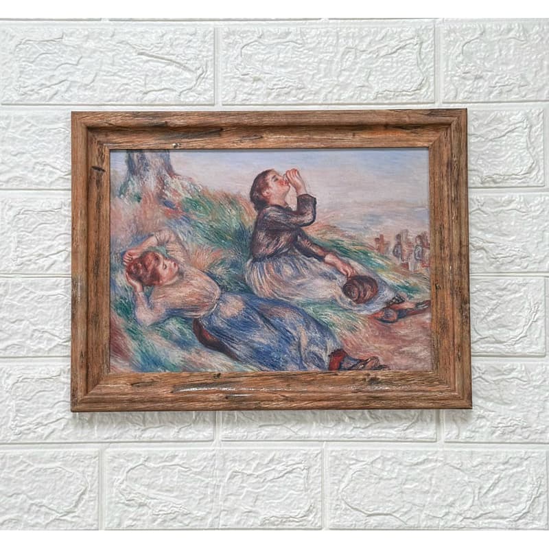 Quadro decorativo arte pintura, Grape Gatherers - Pierre-August Renoir, decoração Impressionismo