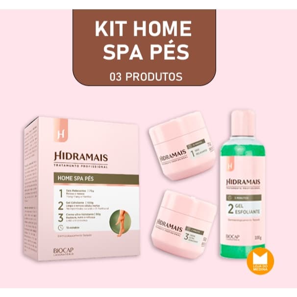 Home Spa Pés - Kit 03 Produtos - Hidramais
