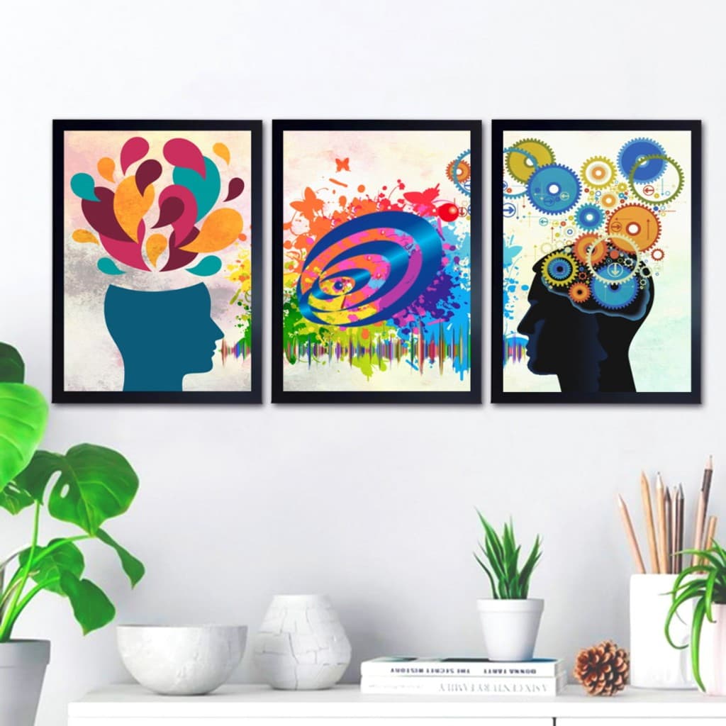 Quadros decorativos Estilizados Psicopedagogia