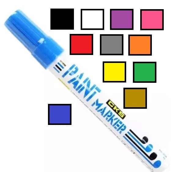 Caneta Tinta Óleo Permanente Prova D'água Tinta Para Tecido Tênis Pneu - Escolha A Cor