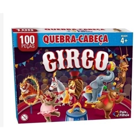 Quebra Cabeça Circo Puzzle 100 Peças