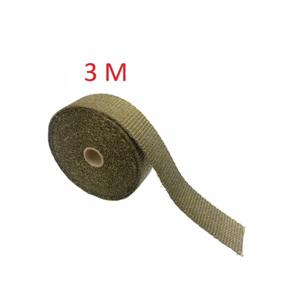 Fita Manta Termica Termotape Titanium 3 Metros para Carro e Moto Isolação Térmica Escapamento