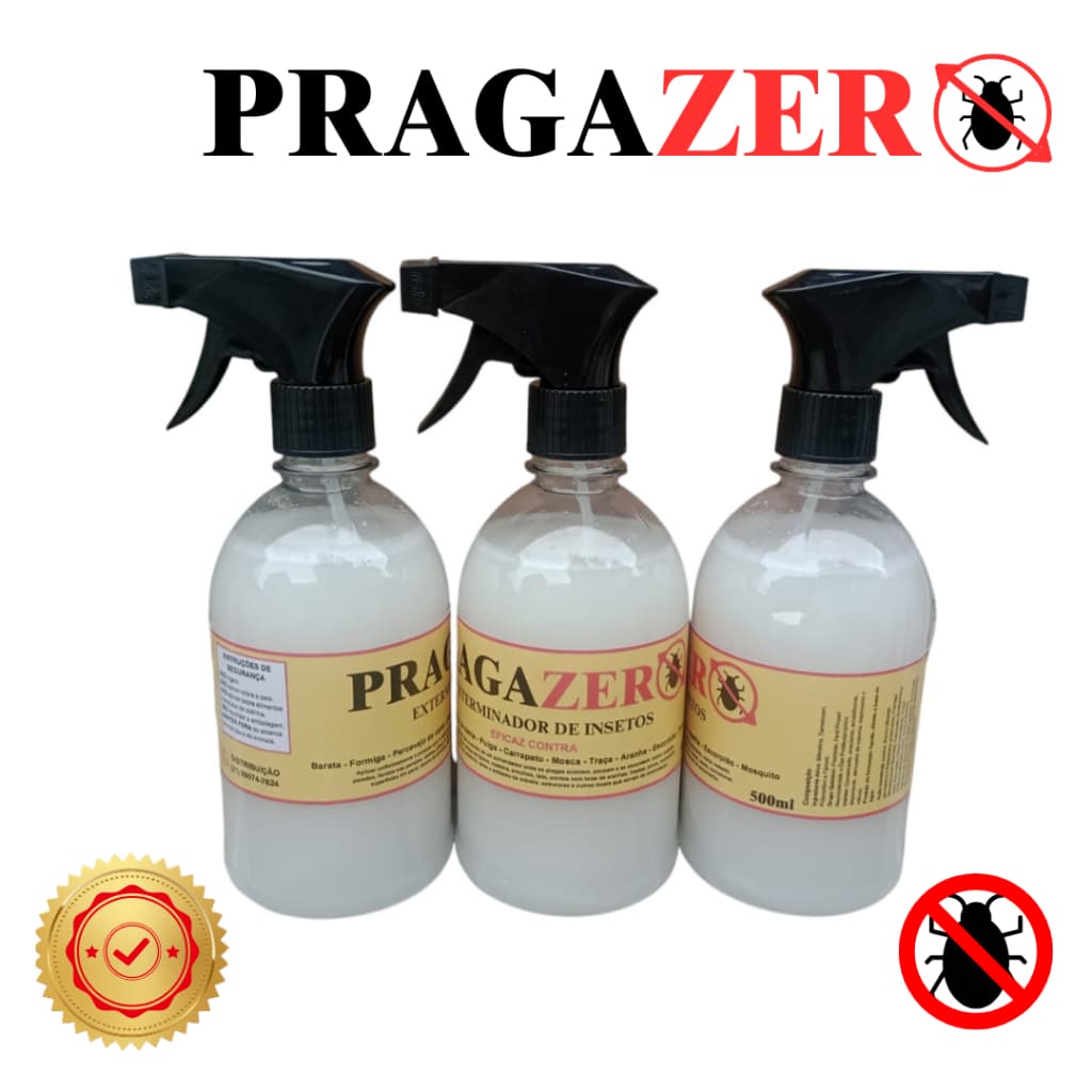 Mata Percevejo Zero Pragas 500 ML 3UN