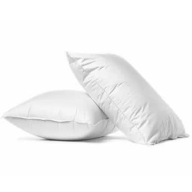 Kit 02 Travesseiro Queen 80x50 Anti Alergico Anti Mofo Algodão Extra Firme Cor Branco