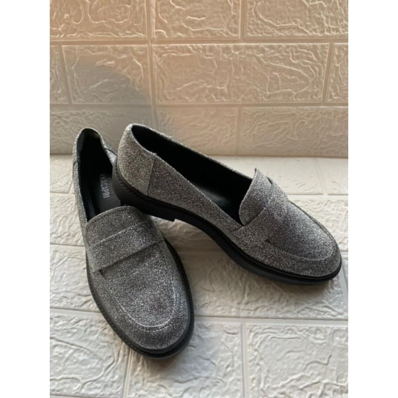 Mocassim Brilho Glitter Prata AnaCapri Original