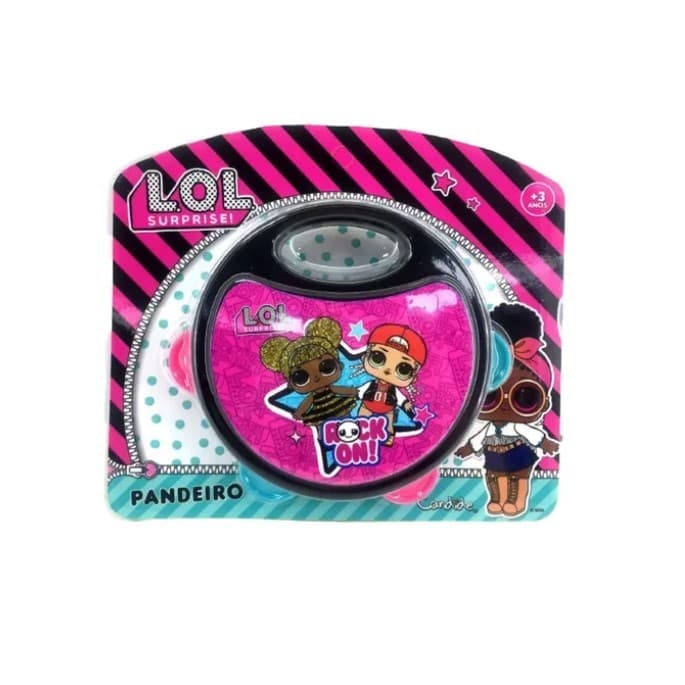 Instrumento Musicial Infantil Pandeiro Menina Lol Surprise