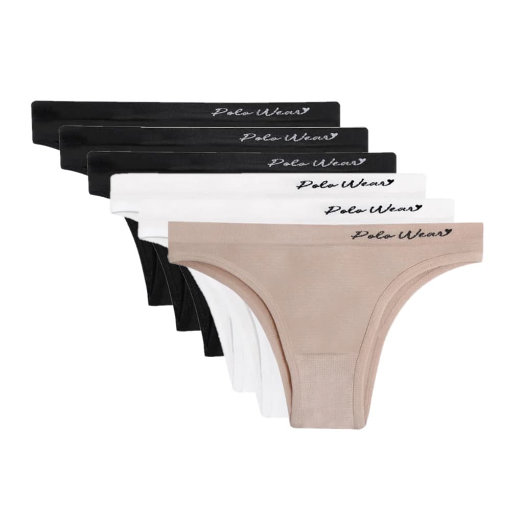 Kit 6 Calcinha Feminina Biquíni Adulto Polo Wear Original