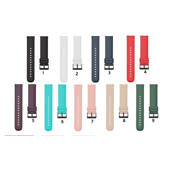 Pulseira Silicone para Smartwatch Tamanho 20mm Amazfit Gtr Bip Gts 2 mini Huawei Galaxy Active Gear Sport