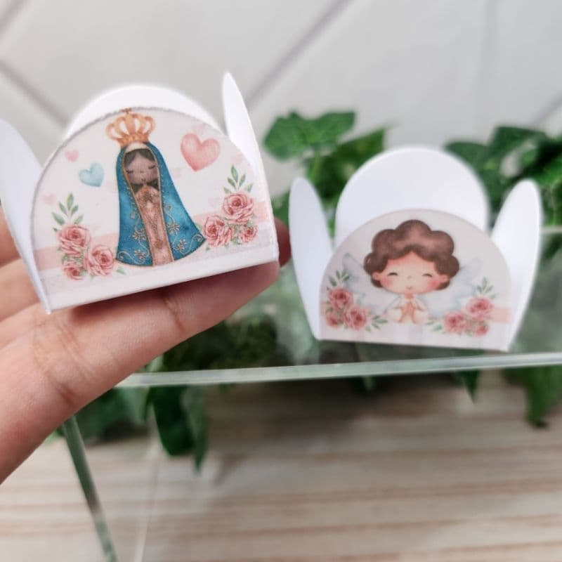 Forminha para Docinho Personalizada Nossa Senhora Aparecida Caixeta Docinho
