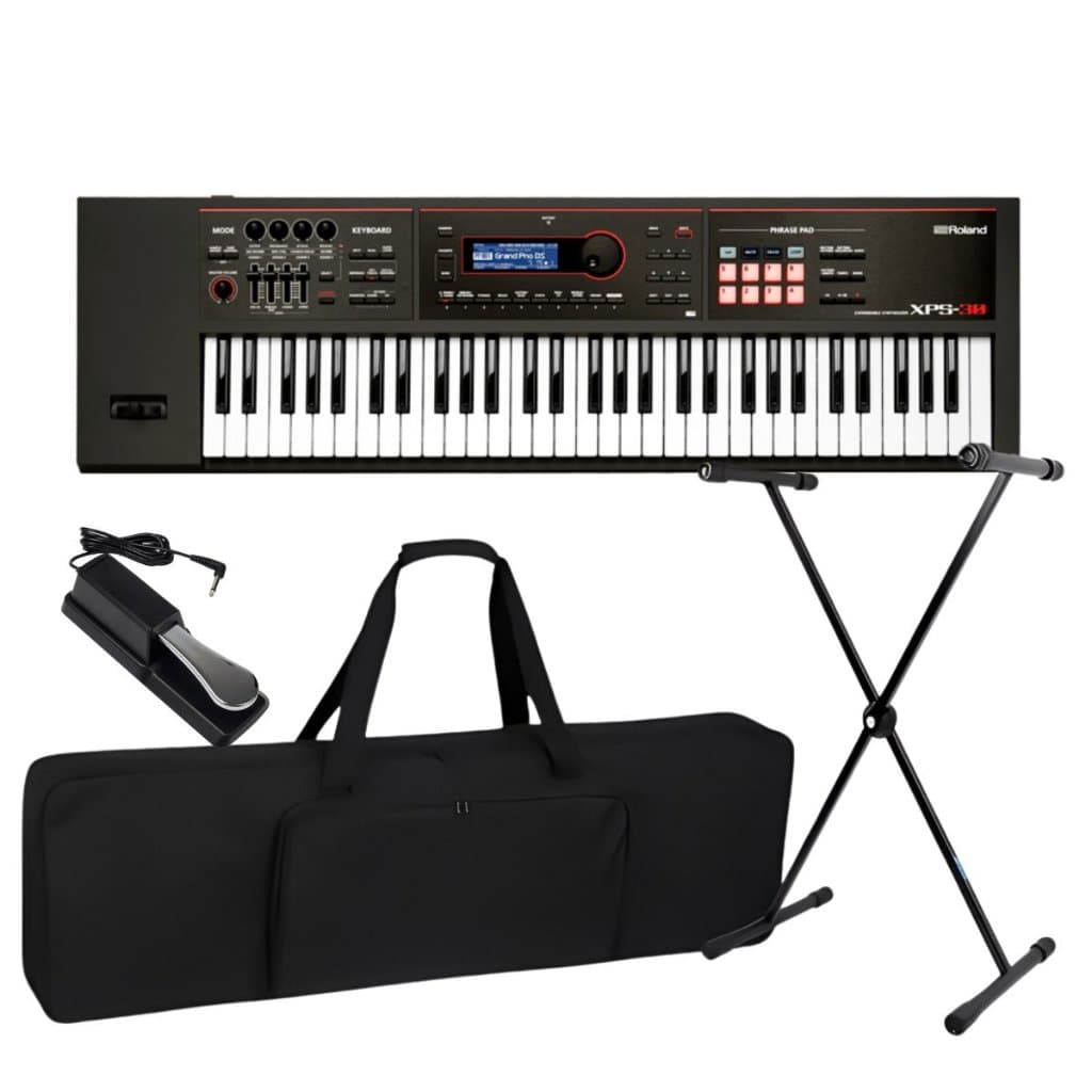 Kit Teclado Sintetizador Roland 61 Teclas Xps30 + Pedal