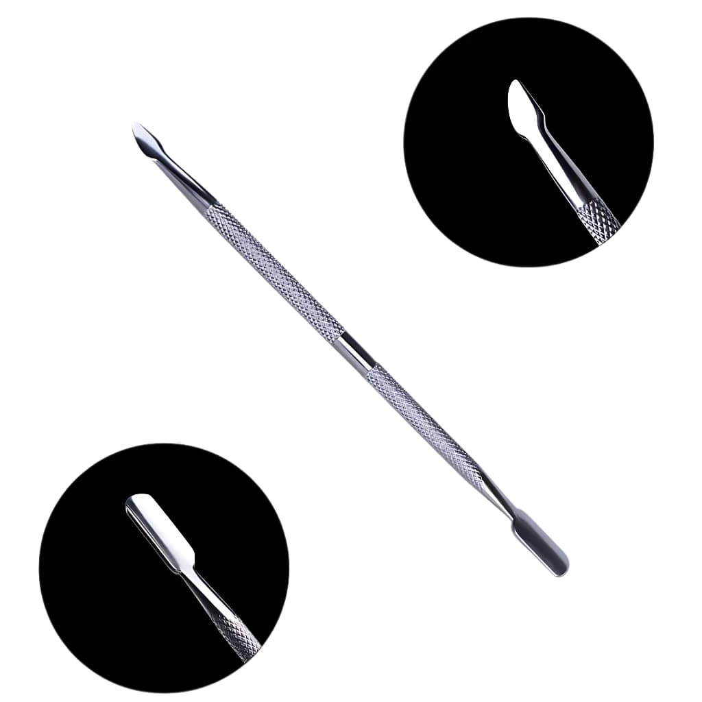 ESPÁTULA DUPLA DE CUTÍCULA De Aço Para Unhas