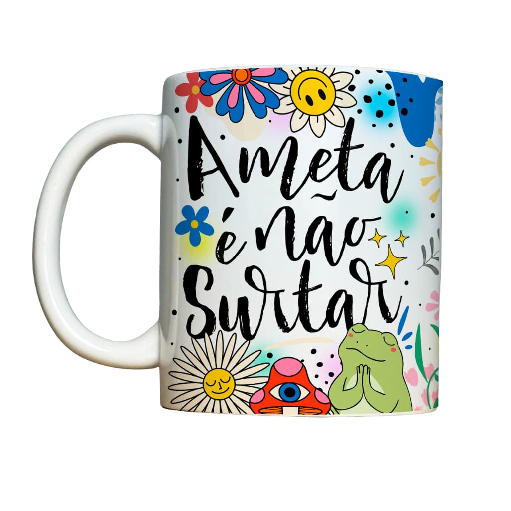 Caneca Personalizada - A meta é não surtar - Vibes / Divertida