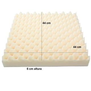 Almofada de Espuma Casca de Ovo - Densidade D33 - 44cm X 44cm X 4cm