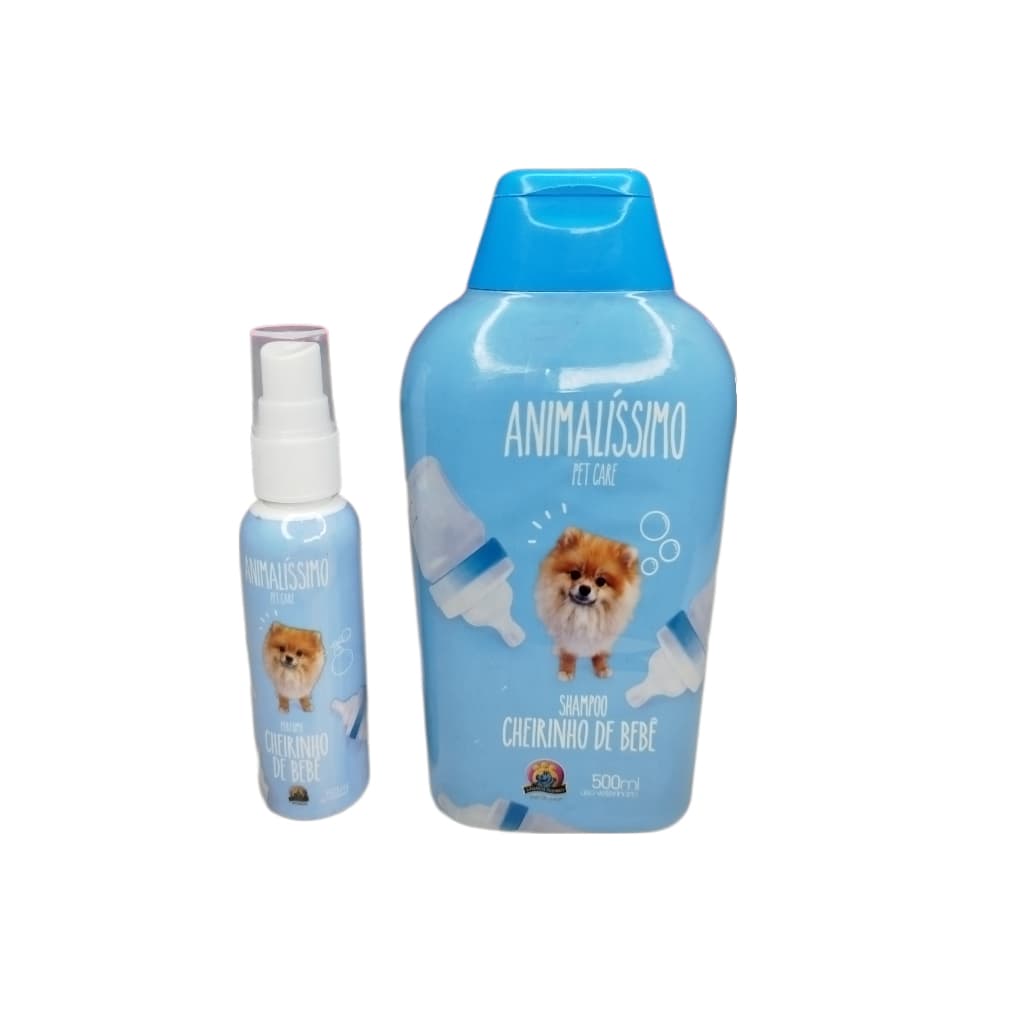 Kit Shampoo E Perfume Cheirinho De Bebê Animalíssimo