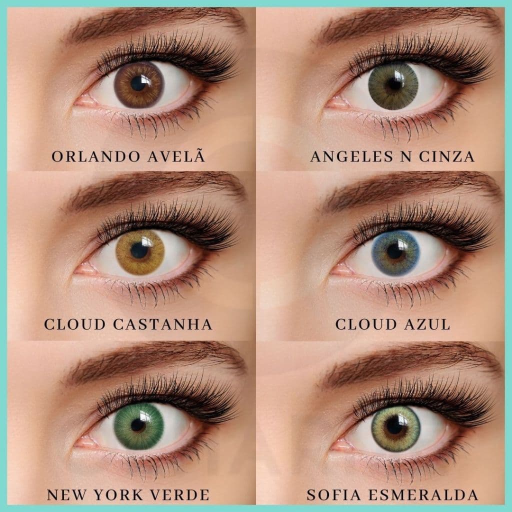 Lente de Contato Colorida Anual Sem Grau Cosplay Universe Hidrogel Olharme