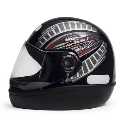 Capacete de Moto Fechado Taurus Fórmula 1 - Grafic Preto / San Marino  Motoqueiro