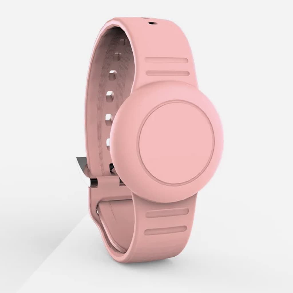 Pulseira de Silicone Porta AirTag à Prova d'Água para Crianças