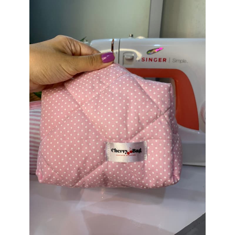 Necessaire Box - Rosa Poá