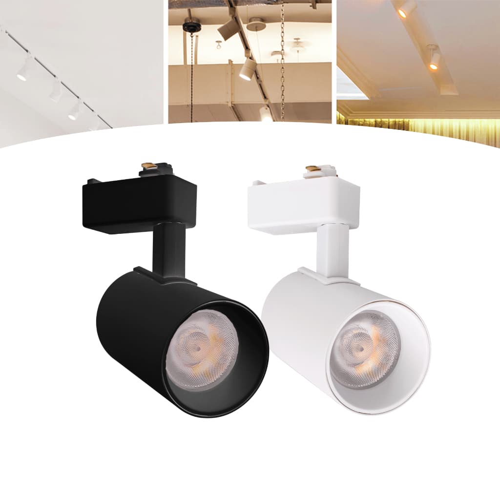Spot Preto ou Branco Para Trilho Eletrificado Led 15w Luz Frio / Neutro / Quente