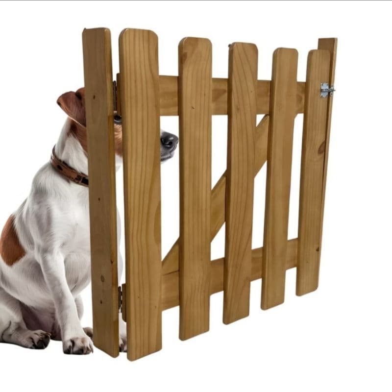 Grade Portão de Segurança pet Cachorro 70cm para Cães em madeira Pinus