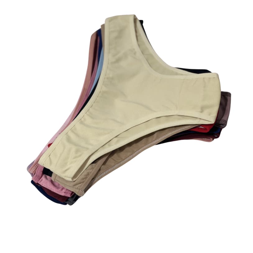 Kit 20 Calcinhas Tanga Modelo Conforto de Microfibra C/ Forro 100% Algodão