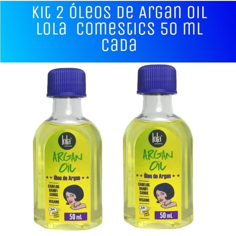 2 Óleos Capilar Lola Comestics  Oil de Argan 50 ml cada