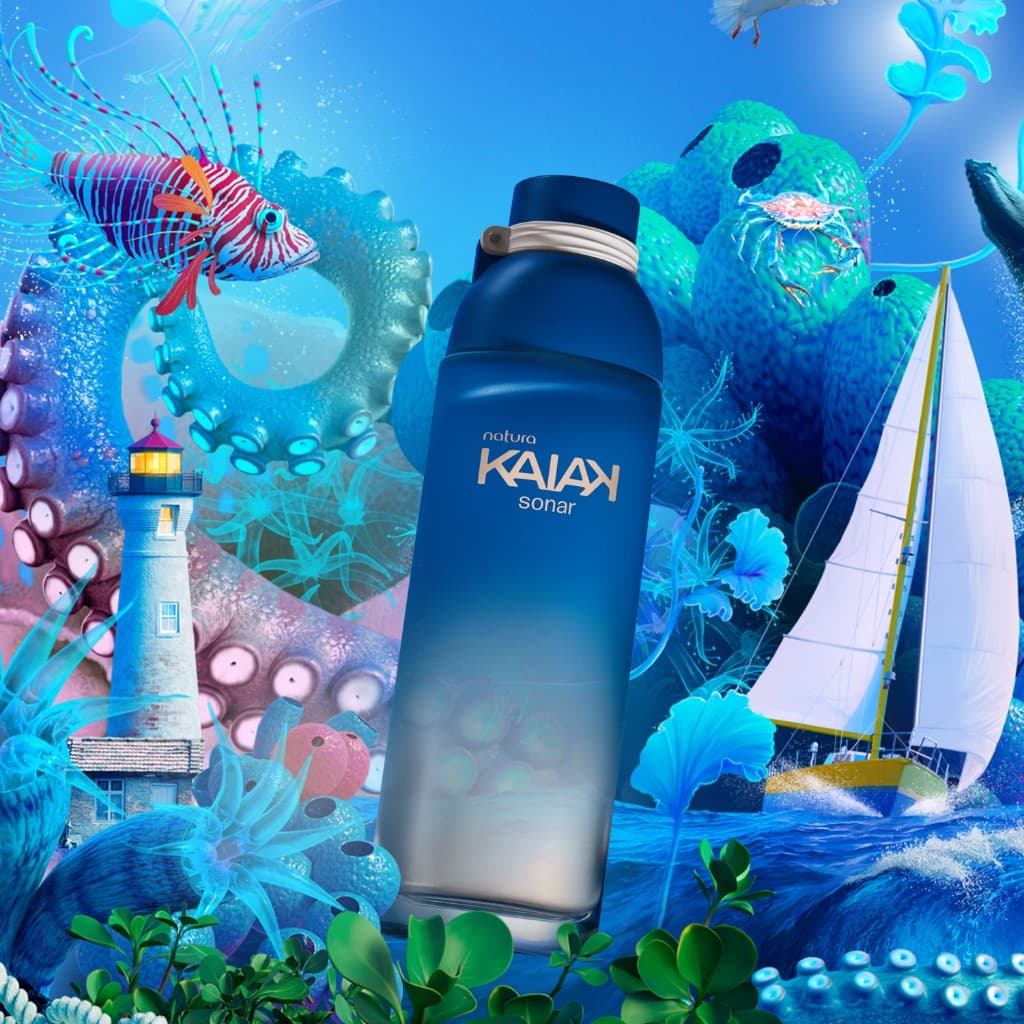 Perfume Kaiak Sonar Feminino 100 ml, Desodorante Colônia