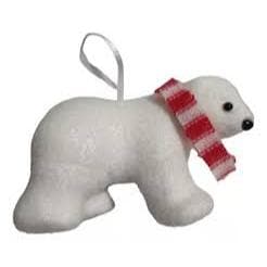Urso Bonito Boneca De Pelúcia Animal Cachecol Macio Brinquedo Árvore De Natal