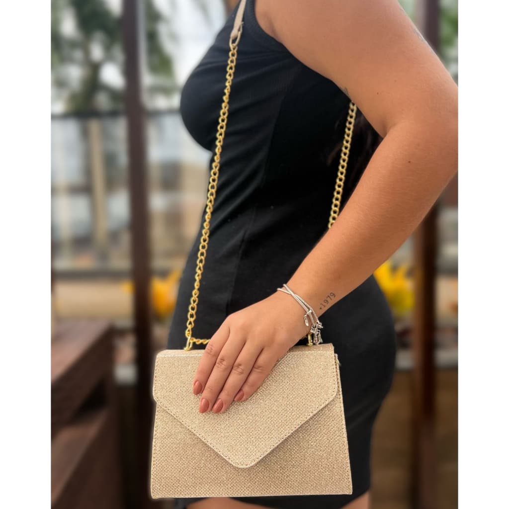 Bolsa Feminina Elegante Bolsa Transversal Feminino Bolsa Envelope Gliter