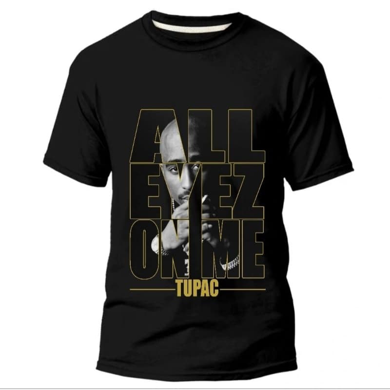 Camiseta Confortável Estampada Artista Rapper Tupac Shakur 2Pac Hip Hop 100% Algodão