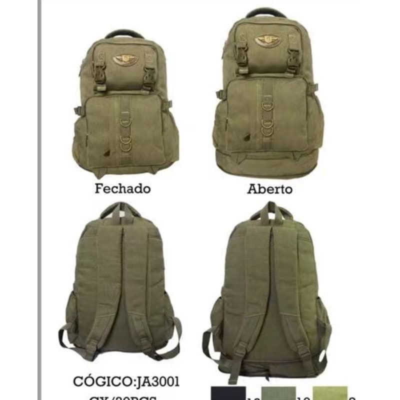 Mochila lona camping grande resistente KV-3001