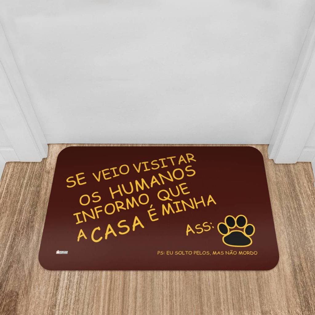 Tapete Porta de Entrada Capacho Antiderrapante 40x60 Estampas Divertidas Engraçadas - Yuzo